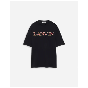 Lanvin Classic Curb Embroidered T Shirt – Black