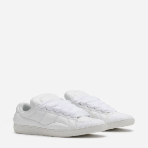 Lanvin Leather Curb XL Sneakers – White