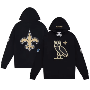 Pullover Hoodie from OVO x NFL in Black