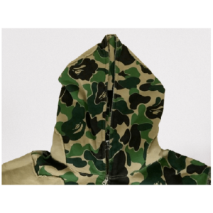 a bathing ape bape abc camo patchwork full zip hoodie green